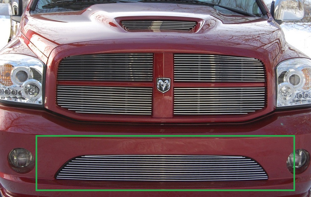 1 pc Black Billet Bumper Grill Set 2006 Dodge Ram SRT10 1 pc Black Billet Bumper Grill Set 2006 Dodge Ram SRT10